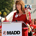 Laura Dean-Mooney telling her story on the steps of the U.S. Capitol and speaking about the dangers of drinking and driving in 2010