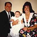 Mike, Laura and their baby