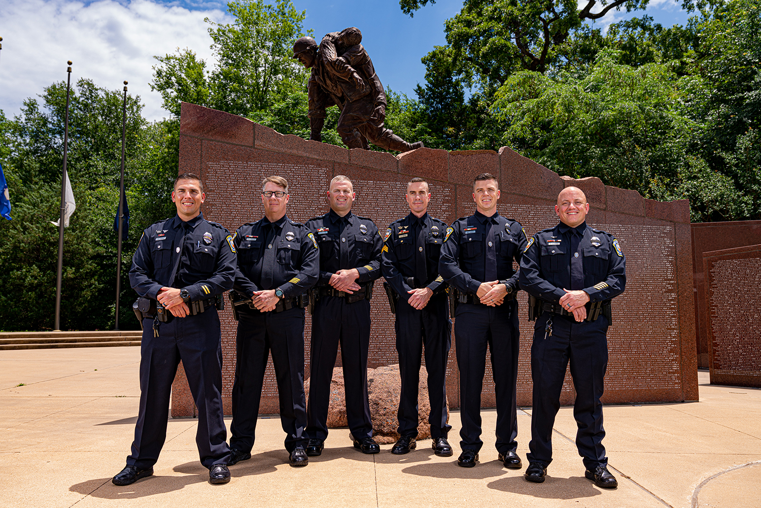 Bryan Police Department Training and Recruiting Division group photo