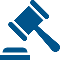 icon graphic of a judge gavel