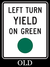 old left-turn signal